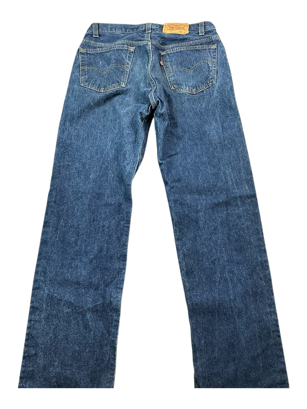 Vintage Levi’s 501 button fly dark wash straight leg jeans 32x31 USA made